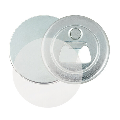 Crachá Ch-059-Ab Com Abre-Cápsulas E Íman (Ø59mm) - Pack 100Un - Cinza Claro