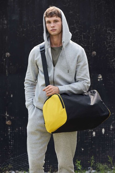 Bicolor Sport Bag - Forest Green / Light Grey / M