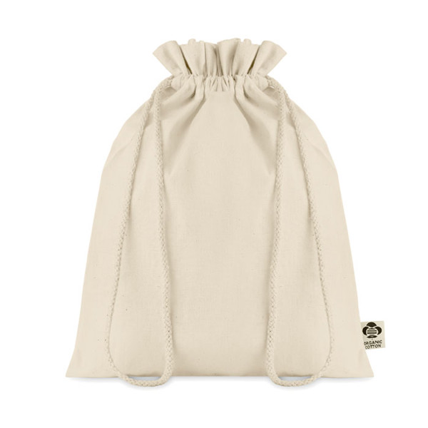 Amber drawstring gift bag 25x32 cm, 105 g/m²