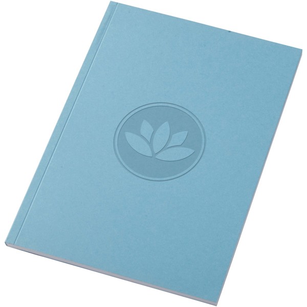 Cahier Novella Austen Colours recyclé A5 à couverture souple de 50 feuilles - Bleu