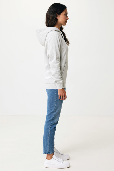 Lehká mikina s kapucí Iqoniq Rila z recykl. bavlny - Light Heather Grey / XXL