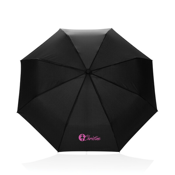 KENTO URBAN 21'' AWARE™ 190T RPET auto open/close umbrella - Black