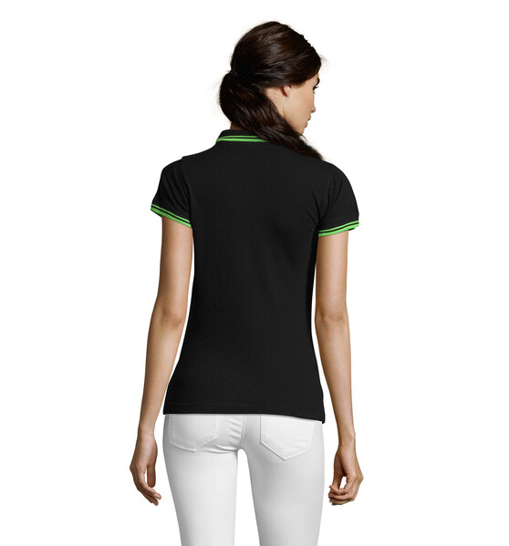 PASADENA pólo mulher 200g Pasadena Women - Preto / LimaXL