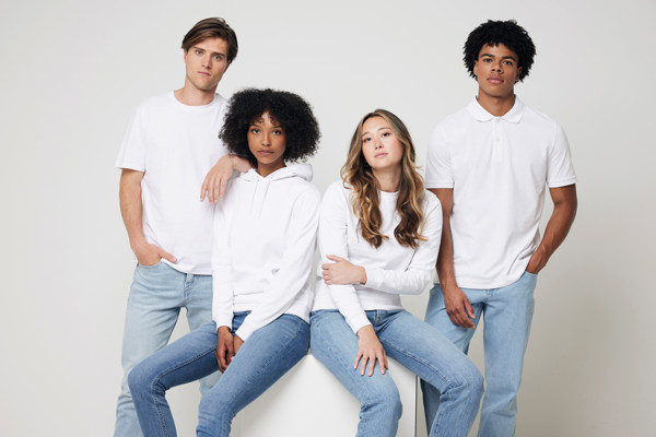 Polo en coton piqué et recyclé Iqoniq Yosemite - Recycled White / M