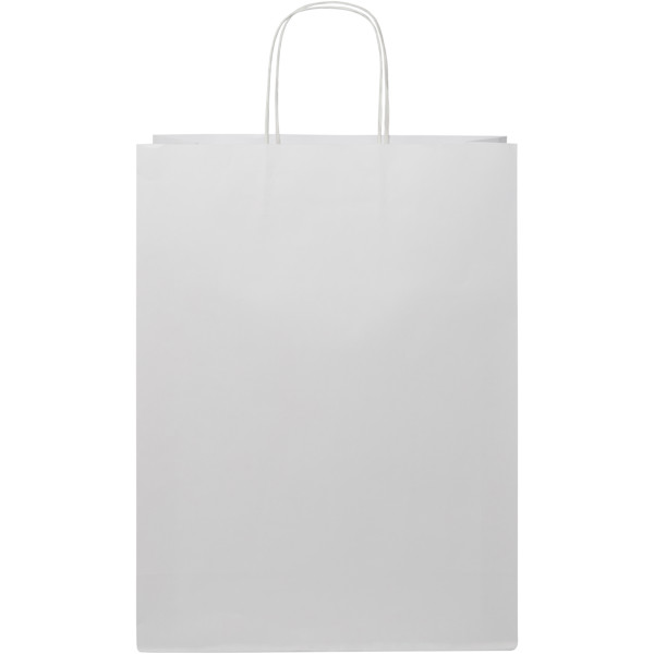 Kraft 120 g/m2 paper bag with twisted handles - XX large - White