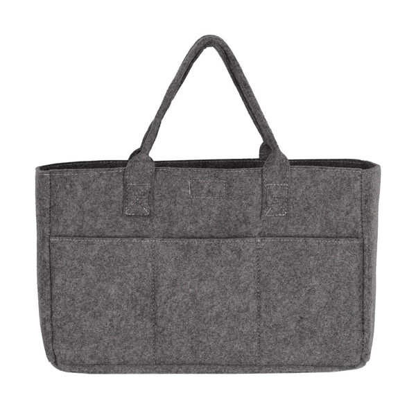 Pocket Felt Shopper - Grey Melange / ONE SIZE