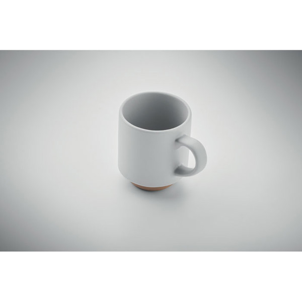 Ceramic stackable mug 170 ml Cerack - White