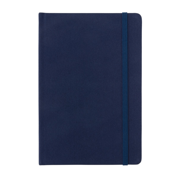 GRS certified RPET A5 notebook - Navy / Navy