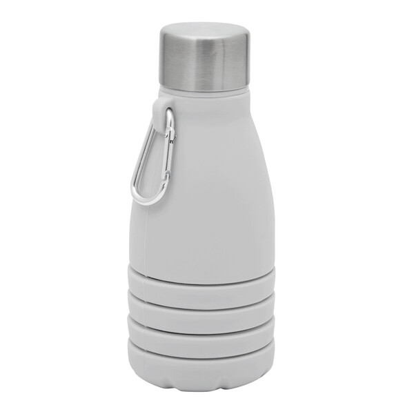 Foldable Drinking Bottle Big Gets Small - Grey