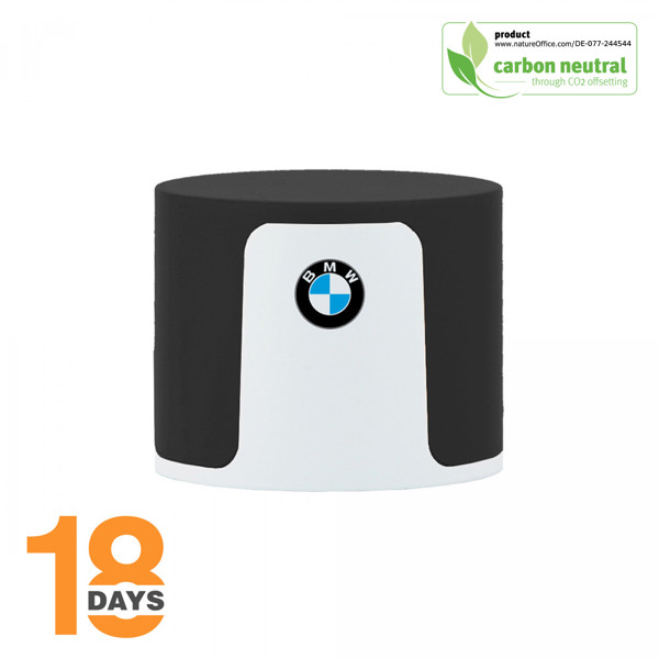 Echo Enceinte Bluetooth En Abs / Blanc Opaque Standard / Gomme Argenté