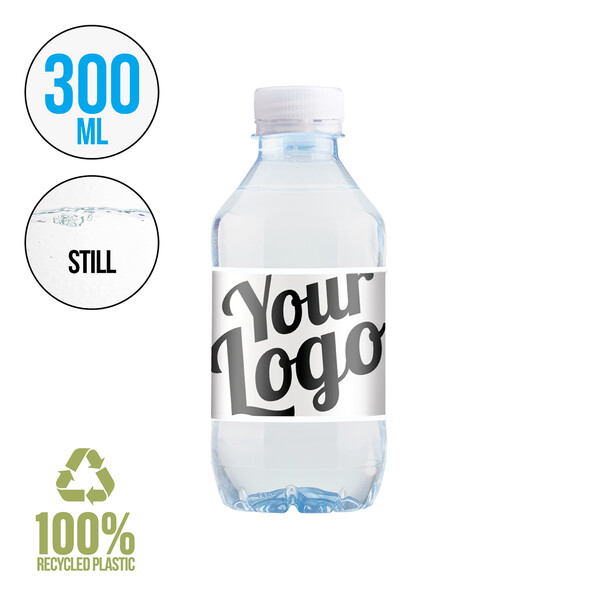 Water bottle Guglielmo - Transparent white cap