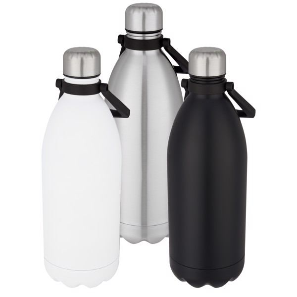 Bottiglia Cove in acciaio inossidabile da 1,5 l con isolamento sottovuoto - Nero