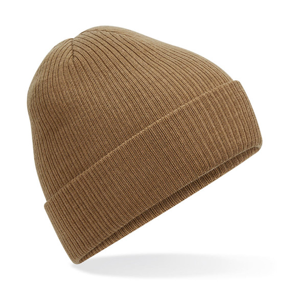 Polylana® Ribbed Beanie - Biscuit / ONE SIZE
