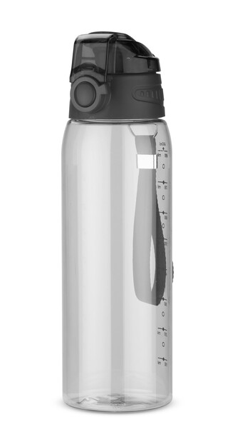 Steklenica za vodo z merilno skodelico KOLTER 900 ml - Črna
