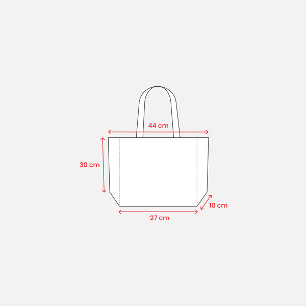 Non-Woven Thermowelved Shopping Bag With Gusset, Long Handles With Tricolor Printing - Tricolourit