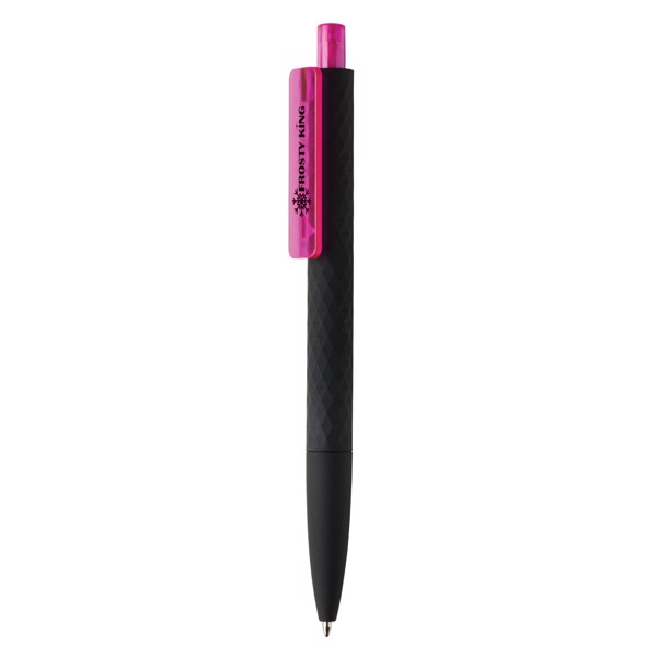 X3 black smooth touch pen - Pink / Black