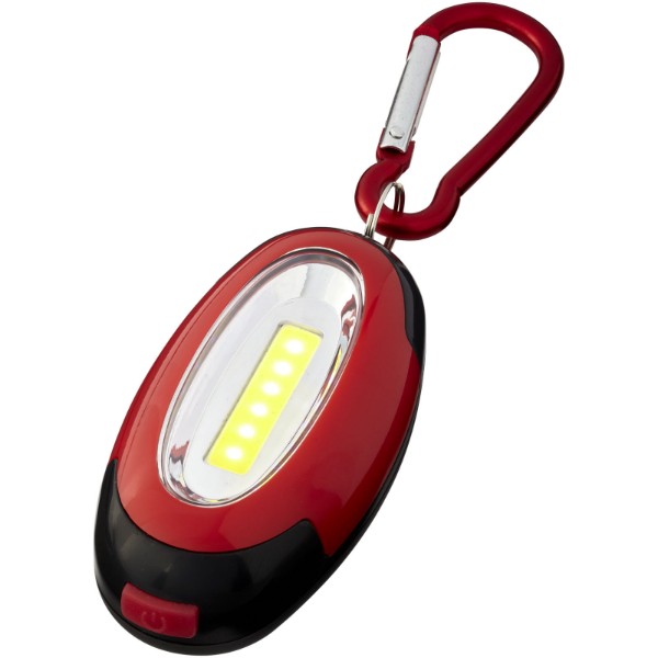 Atria COB light with carabiner - Red / Solid Black