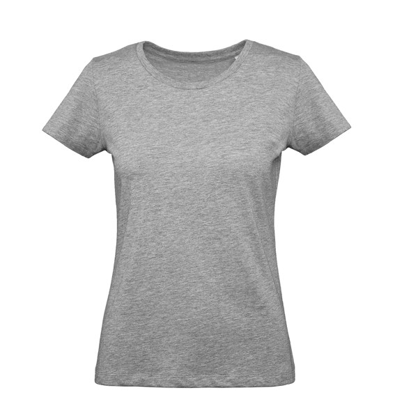 T-Shirt B&C Inspire Plus T Women 175G - 100% Algodão Orgânico Ou Em Conversão - Cinza Mesclado Escuro / XS
