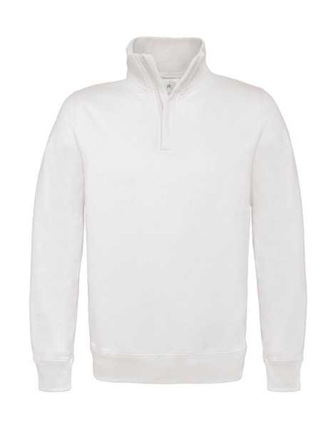 Id.004 Cotton Rich 1 / 4 Zip Sweat - White / XL