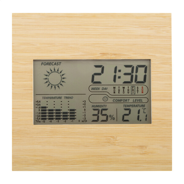 Station météo en bambou Boocast