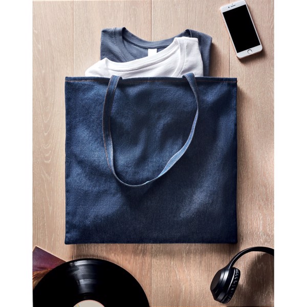 Recycled denim shopping bag Style Tote