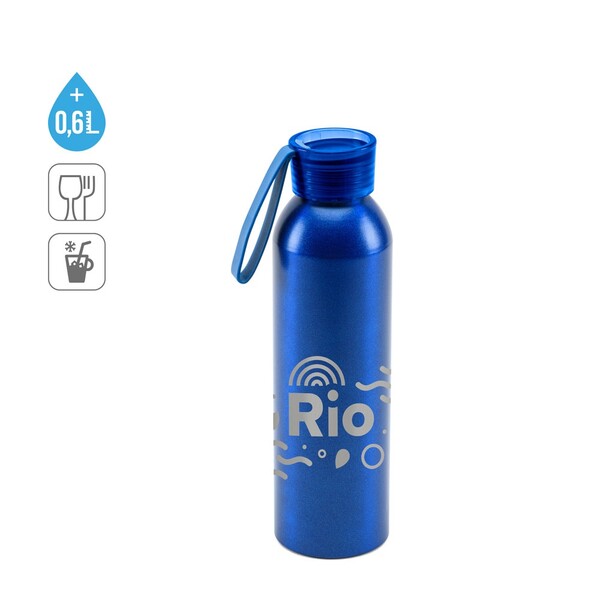 RIO. Recikliranog aluminijskim (100% rAL) boca s PP čepom 660 mL - Bijela