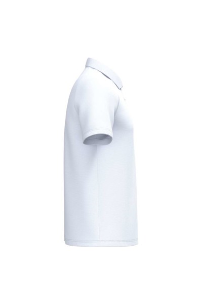 Men's Basic Polyester Polo Shirt - Ideal White / XS