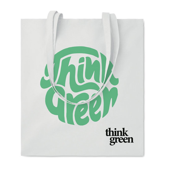 Organic cotton shopping bag EU Tura Colour - White