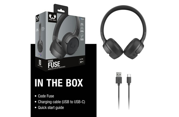 3HP1100 I Fresh 'n Rebel Code Fuse-Wireless on-ear headphone - Mørk gun metal