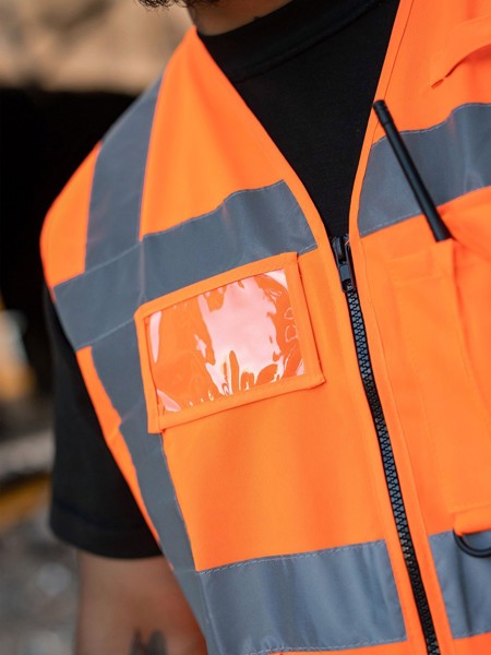 Multi Functional Vest 'Berlin' - Paramedic Green / Yellow / S