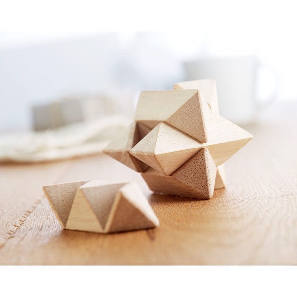 Wooden puzzle Starnats, 50x50mm