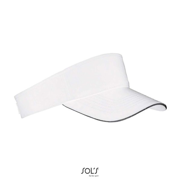 Sol's Ace - Unisex Visor - White / Black