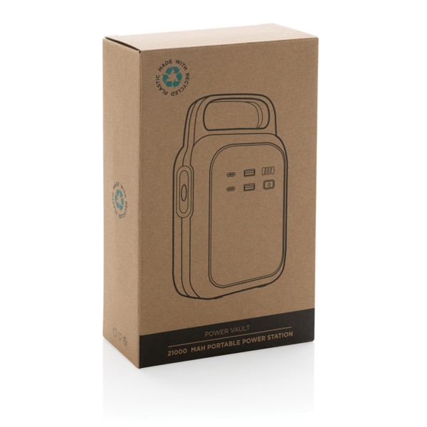 Power Vault 21.000mAh tragbare Powerstation aus RCS rPlastik