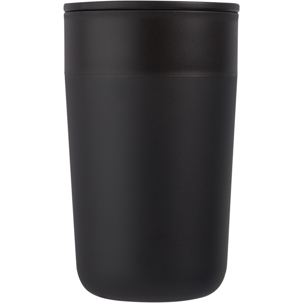 Nordia 400 ml double-wall recycled mug - Black