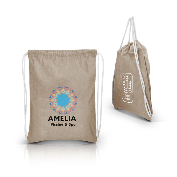 SAC A DOS EN COTON - GYM BAG 150 g/m2 - Rouge