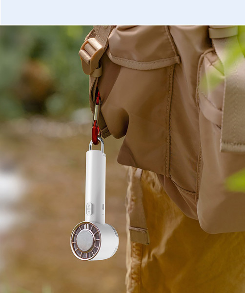 Portable hand fan #2 - WHITE