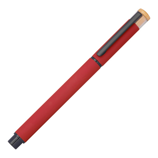 Writing set made from recycled aluminium RAFFAELE - Red