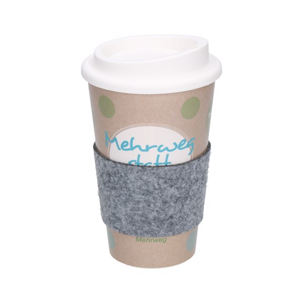 Kaffeebecher "Premium" Mit Manschette