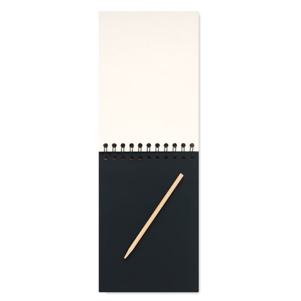 Notizbuch mit Kratzpapier Black