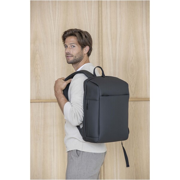 SMART 15" GRS recycled laptop backpack 18L - Black