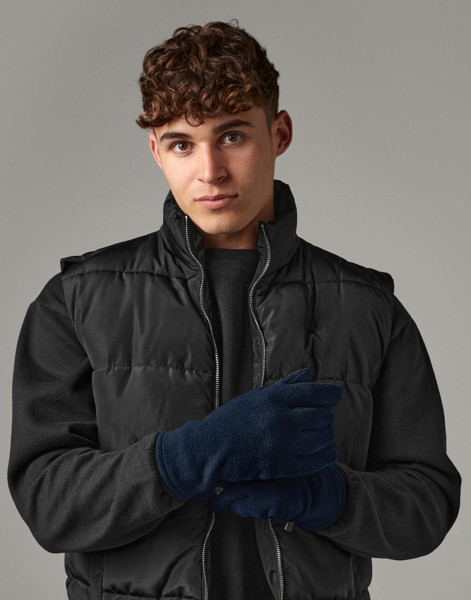 Guanti In Pile Recycled - Black / S/M