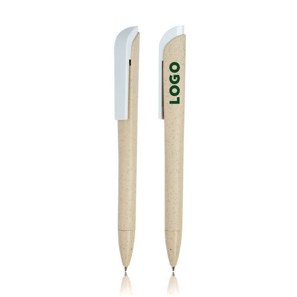 Stylo en ABS et fibre de blé + impression