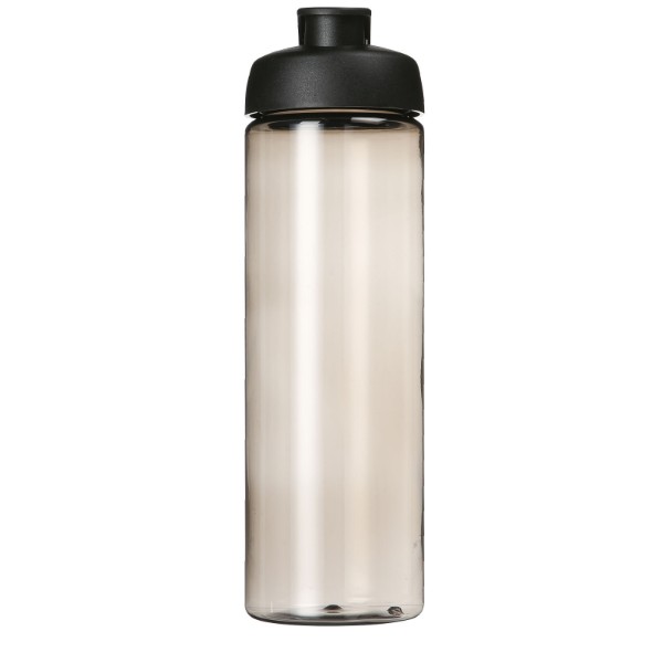 Športová fľaša H2O Vibe 850 ml s flipovým uzáverom - Uhľová / Jednofarebná čierna