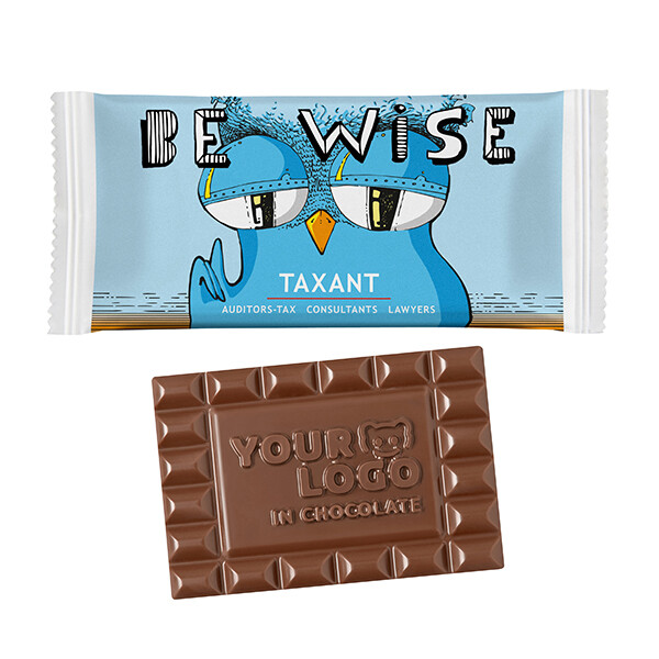 Customised Chocolate Bar L, Paper Flowpack