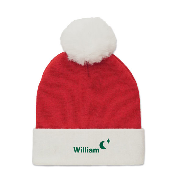 Mensa Christmas beanie, stretchable acrylic