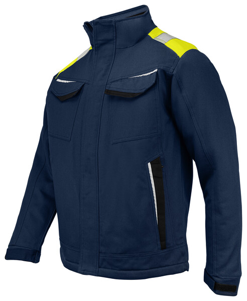 5438 Padded Jacket Navy/Yellow 4XL