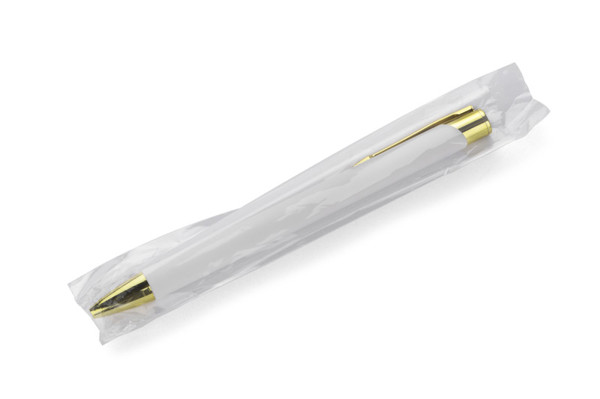 Ball pen GOLDEN - white