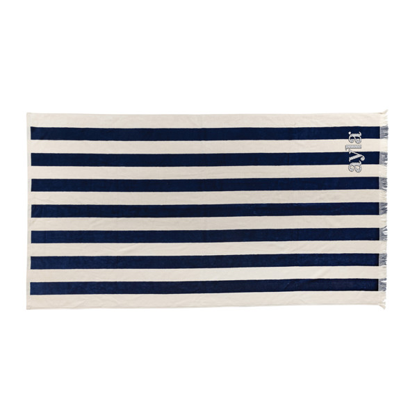 Serviette de plage Ukiyo Yukari AWARE™ Made in Europe - Bleu Marine