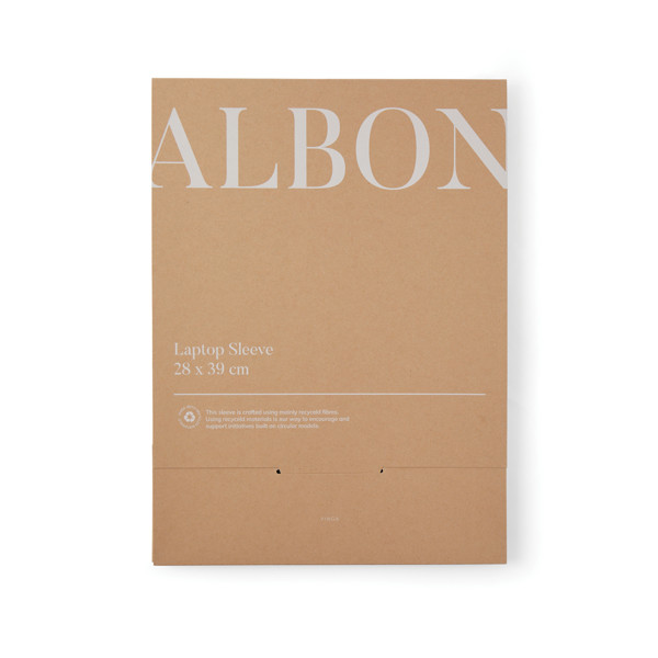 Obal na 17" notebook VINGA Albon z GRS recykl. plsti - Černá