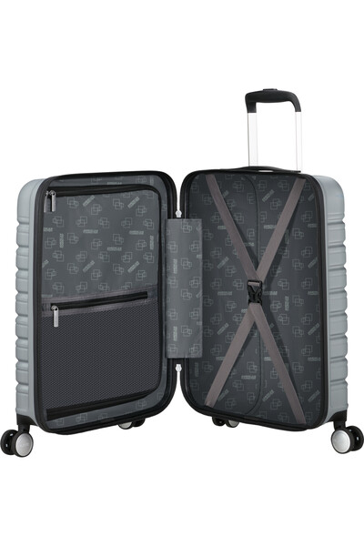 American Tourister - Flashline Spinner 55 Easy Access - Sky Silver